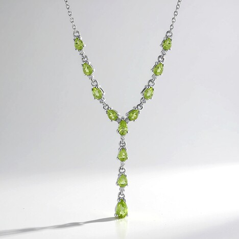 Collana in argento con Peridoto