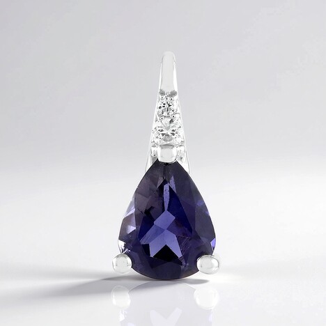 Ciondolo in argento con Iolite