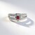 Anello in argento con Rubino Tanzania