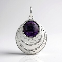 Ciondolo in argento con Charoite