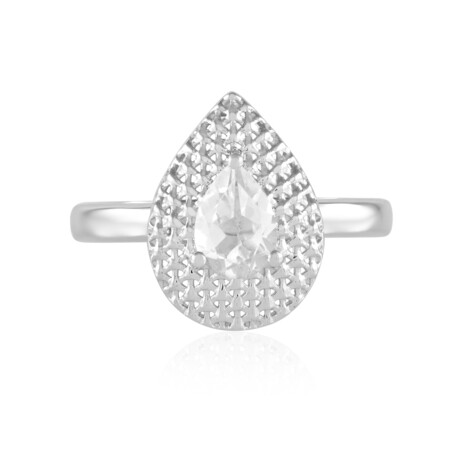Anillo en plata con Topacio blanco (MONOSONO COLLECTION)