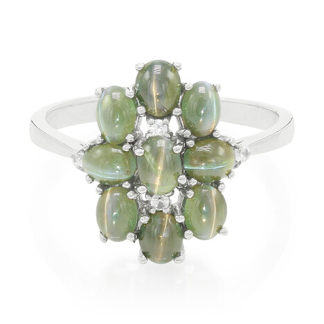 Alexandrit-Katzenauge-Silberring