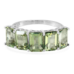 Kiwi Topaz Silver Ring