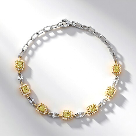 Bracciale in oro con Diamante Giallo SI2 (CIRARI)