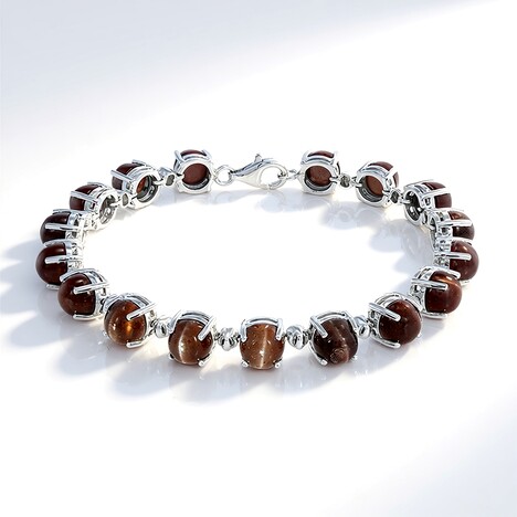 Bracciale in argento con Scapolite Occhio di Gatto