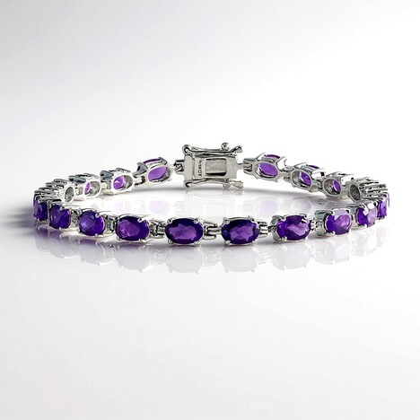 Bracciale in argento con Ametista Zambiana