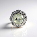 Ciondolo in argento con Ametista Verde (MONOSONO COLLECTION)