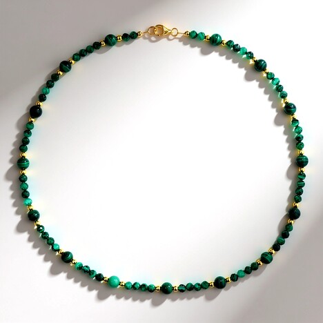 Collana in argento con Ematite Dorata (Riya)