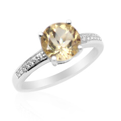 Goldener Labradorit-Silberring