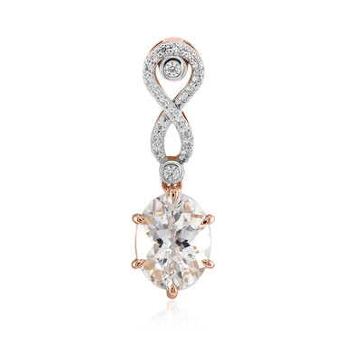 Ciondolo in oro con Danburite Rosa del Messico