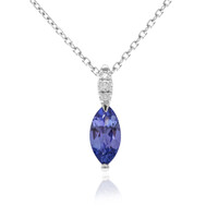 Collana in oro con Tanzanite AAA