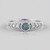 Anello in argento con Diamante Blu I2