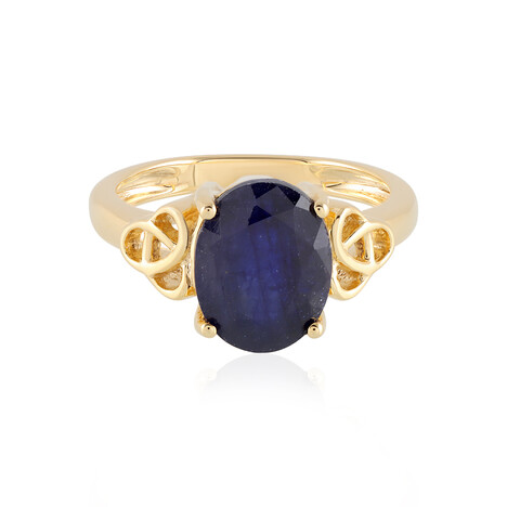 Blauer Madagaskar-Saphir-Silberring