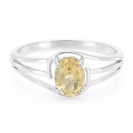 Champagner-Quarz-Silberring