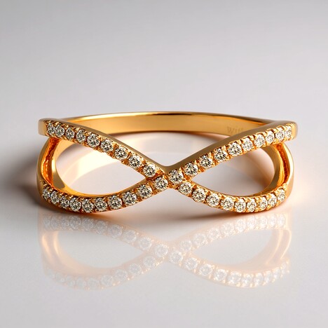 Anello in oro con Diamante Rose de France SI1 di Argyle (Annette)