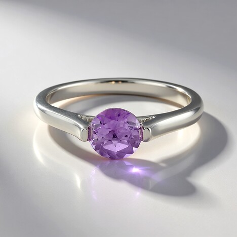 Anello in argento con Ametista