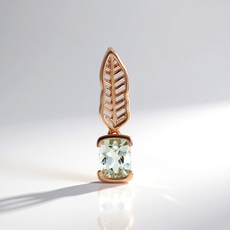 Pendentif en argent et Améthyste verte (MONOSONO COLLECTION)