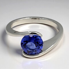 Anello in oro con Tanzanite AAA (CIRARI)