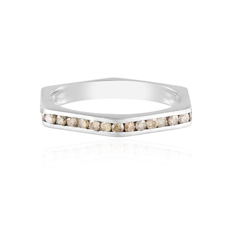 Anillo en oro con Diamante champán I2 (de Melo Gold)