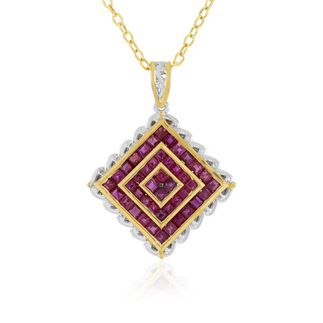 Collar en plata con Rubí de Birmania (Gems en Vogue)