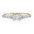 Anillo en oro con Diamante IF (D) (Annette)