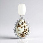 Ciondolo in argento con Magnesite