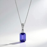 Collana in oro con Tanzanite AAA (CIRARI)
