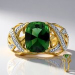 Anello in oro con Tormalina Cromo (Rifkind 1894 Collection)