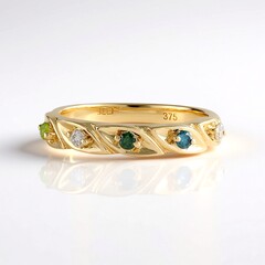 Anello in oro con Diamante Cioccolato SI2