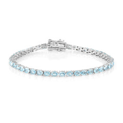 Brazalete en plata con Zircón de Ratanak Kirí