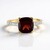 Anello in oro con Granato Mozambico (SUHANA)
