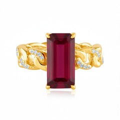 Zilveren ring met een Madagaskar Robijn (de Melo Essence)