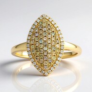 Bague en or et Diamant fancy SI2 (CIRARI)