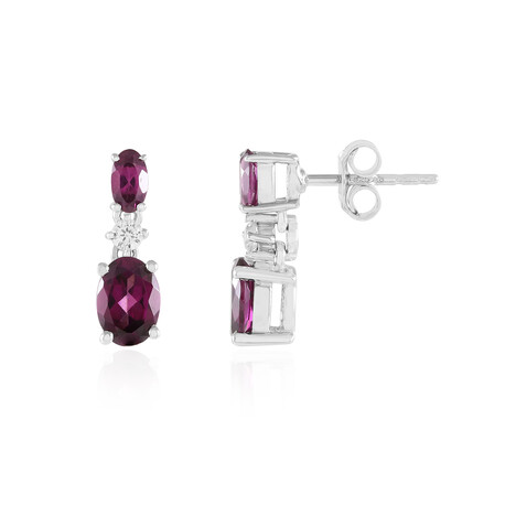 Pendientes en plata con Rodolita Naktamunda