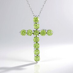 Collana in argento con Peridoto