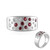 Anello in argento con Spinello Rosso
