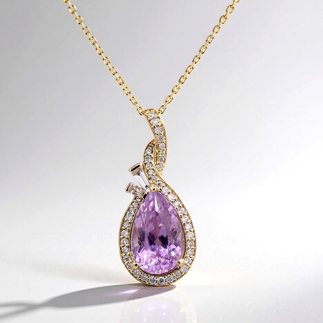 Collana in oro con Kunzite Patroke (CIRARI)