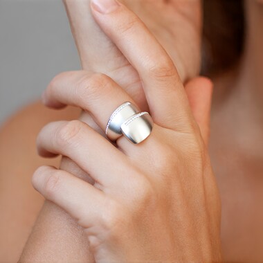 Anello in argento con Zircone (de Melo Essence)