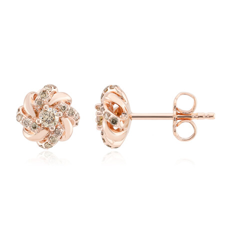 Orecchini in argento con Diamante Argyle Rose de France I1 (Annette)