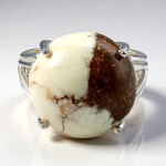 Anello in argento con Magnesite