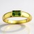Anello in oro con Tormalina Verde (CUSTODANA)