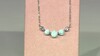 Zilveren halsketting met een larimar