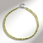Collana in argento con Grossularia