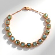 Bracciale in argento con Labradorite Verde Maniry (KM by Juwelo)
