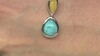 Zilveren hanger met een turkoois (dagen)
