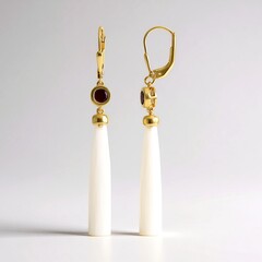 Orecchini in argento con Calcedonio Bianco (KM by Juwelo)