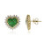 Boucles d'oreilles en or et Grenat Tsavorite AAA (CIRARI)