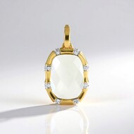 Ciondolo in argento con Ametista Verde (Adela Silber)