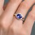 Anello in argento con Tanzanite