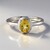 Anello in argento con Berillo Giallo